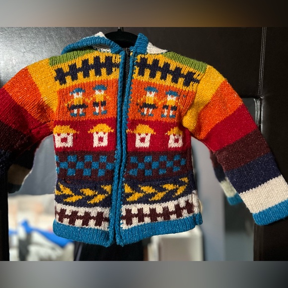 Handmade knit sweater for toddler - Picture 2 of 10